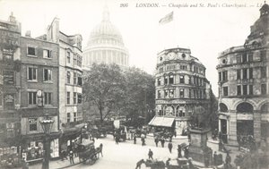 Cheapside et St Pauls Churchyard - English Photographer