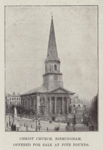 Église du Christ, Birmingham, offerte à la vente pour cinq livres - English Photographer