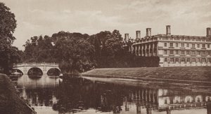 Clare College et Pont, Cambridge - English Photographer