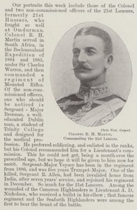 Colonel R H Martin, commandant les 21e lanciers - English Photographer
