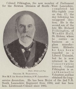 Colonel R Pilkington, nouveau député de la division de Newton, SW Lancashire - English Photographer