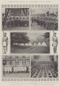 Invités au couronnement au camp d
