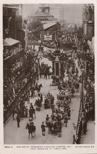 Procession du couronnement du roi George V et de la reine, Temple Bar, Londres - English Photographer