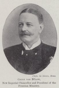 Comte von Bulow, nouveau chancelier impérial et président du ministère prussien - English Photographer