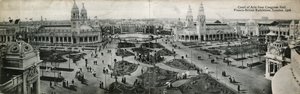 Cour des Arts depuis le Congress Hall, Exposition franco-britannique, Londres, 1908