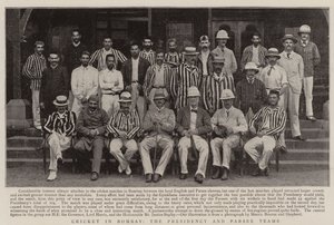 Le Cricket à Bombay, les Équipes de la Présidence et des Parsis - English Photographer