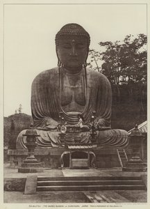 Daibutsu, le Bouddha sacré, à Kamakura, Japon (photo n/b) - English Photographer