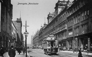 Deansgate, Manchester, vers 1910 - English Photographer
