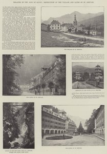Catastrophe dans les Alpes de Savoie, destruction du village et des bains de St Gervais