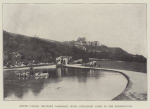 Château de Douvres, garnison militaire, avec le parc Connaught au premier plan - English Photographer