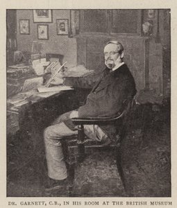 Dr Garnett, CB, dans sa chambre au British Museum - English Photographer