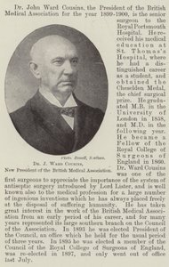 Dr J Ward Cousins, nouveau président de l