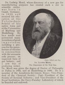 Dr Ludwig Mond, le découvreur du nouveau gaz - English Photographer
