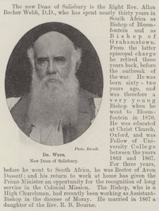 Dr Webb, nouveau doyen de Salisbury - English Photographer