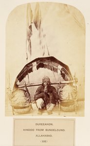 Dureeahon, Hindou de Bundelcund, Allahabad, extrait de The People of India, par J. Forbes Watson, publié en 1868 - English Photographer