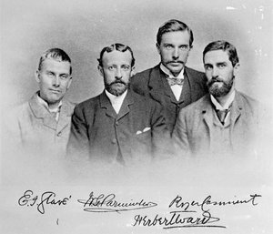 E.J. Glave, W.G. Parminter, Herbert Ward et Roger Casement - English Photographer
