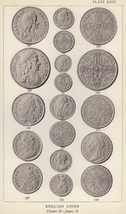 Pièces anglaises, Charles II, Jacques II - English Photographer