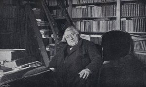 Ernest Renan dans son étude - English Photographer