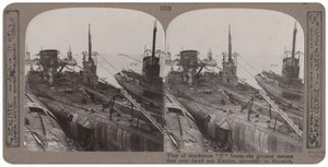 Flotte de sous-marins allemands capturés, la plus grande menace jamais affrontée par notre Empire, reddition à Harwich, novembre 1918 - English Photographer