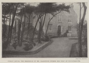 Forest House, la résidence de M. Gladstone pendant son séjour à Bournemouth - English Photographer