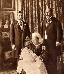Quatre générations de la famille royale anglaise, illustration de 