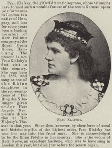 Frau Klafsky - English Photographer