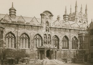Cour principale, Oriel College, Oxford - English Photographer