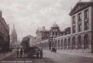 Façade du Queens College, Oxford - English Photographer