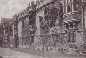 Façade du jardin, St Johns College - English Photographer