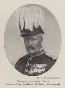Général Sir John Davis, commandant la division sud, Portsmouth