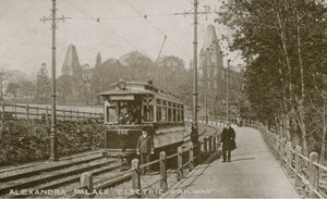 Vue générale du chemin de fer électrique à l