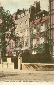 Maison de George Elliot, Cheyne Walk, Chelsea Embankment, Londres - English Photographer