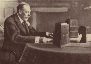 George V diffuse son message de Noël au Commonwealth et à l