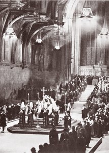 George V en chapelle ardente à Westminster Hall, 1936 - English Photographer
