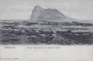 Gibraltar, rocher depuis la chaise de la reine d