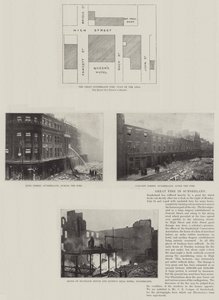 Grand incendie à Sunderland - English Photographer