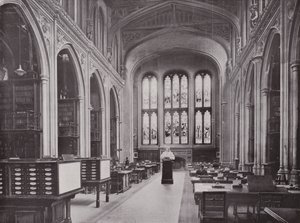 Bibliothèque Guildhall, avec buste de Chaucer - English Photographer