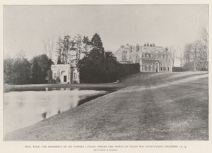 Hall Barn, la résidence de Sir Edward Lawson, où le prince de Galles a été reçu les 13-14 décembre