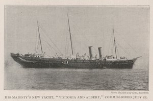 Le nouveau yacht de Sa Majesté, Victoria et Albert, mis en service le 23 juillet