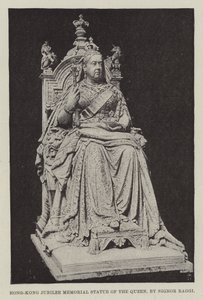 Statue commémorative du jubilé de Hong-Kong de la reine, par Signor Raggi - English Photographer