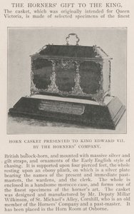 Coffret en corne offert au roi Édouard VII par la Horners Company - English Photographer