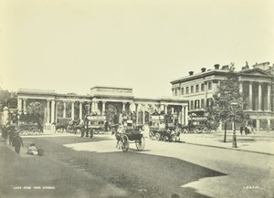 Hyde Park Corner, Westminster LB : vue vers le nord, 1896 - English Photographer