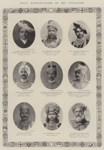 Représentants indiens au couronnement - English Photographer