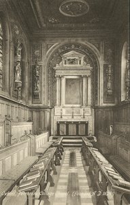 Intérieur, Chapelle du Pembroke College, Oxford, Oxfordshire - English Photographer