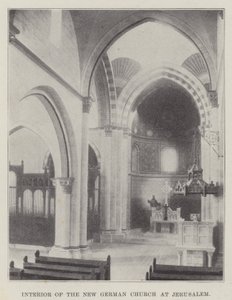 Intérieur de la nouvelle église allemande à Jérusalem - English Photographer