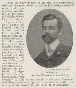 Juge Carter, témoin américain dans le procès Russell - English Photographer