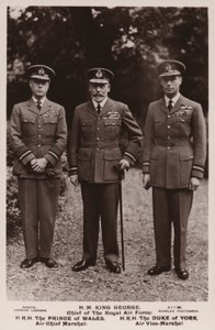 Le roi George V, le prince de Galles et le duc d