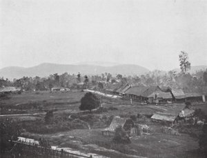 Kuala Lumpur en 1884, site des bureaux du gouvernement actuels