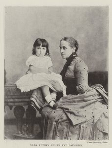 Lady Audrey Buller et sa fille - English Photographer