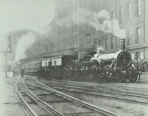 Dernier train à voie large quittant la gare de Paddington, 1892 - English Photographer